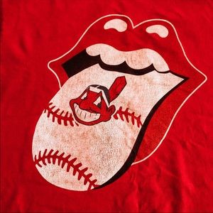 CLEVELAND INDIANS ROLLING STONES T-SHIRT